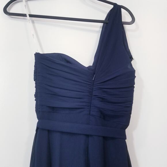 Jenny Packham Bridesmaid One Shoulder Long Gown Dress - Picture 8 of 12